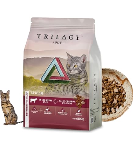 Amazon | Trilogy トリロジー キャットフード 800g ドライ 成猫用